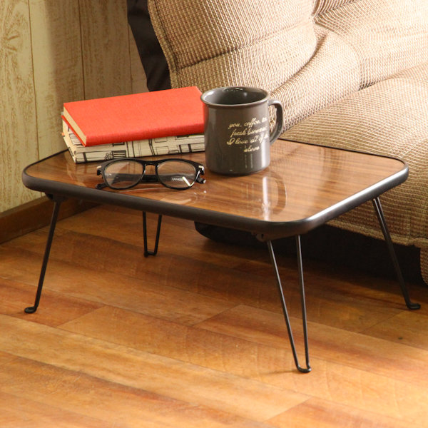 不二貿易（Fuji Boeki） 折れ脚テーブル 幅45cm ちゃぶ台 折れ脚 収納