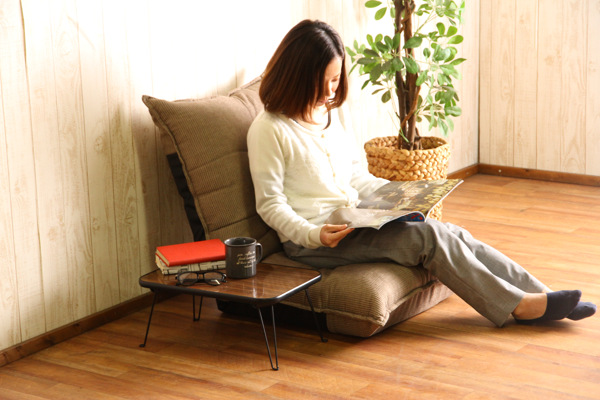 不二貿易（Fuji Boeki） 折れ脚テーブル 幅45cm ちゃぶ台 折れ脚 収納