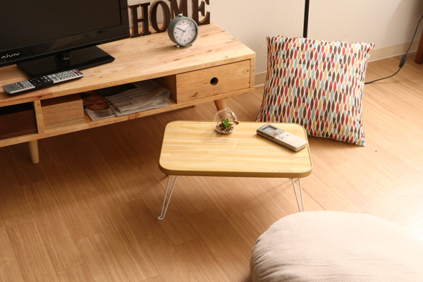 不二貿易（Fuji Boeki） 折れ脚テーブル 幅45cm ちゃぶ台 折れ脚 収納