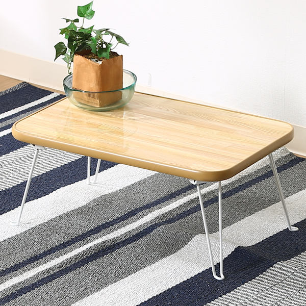 不二貿易（Fuji Boeki） 折れ脚テーブル 幅45cm ちゃぶ台 折れ脚 収納