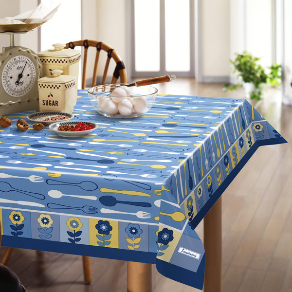 テーブルクロス 120×150cm スカンジナビア ネスナ 撥水 樹脂 日本製