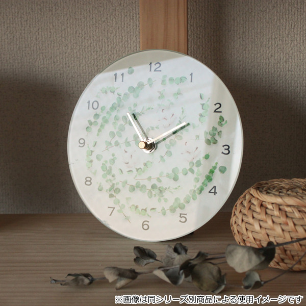 東洋時計　TOYOCLOCK ガラス置き時計稼働品 GLASS CLOCK】置き時計 ガラス時計(ガラス製)・YOB031 - 置き時計