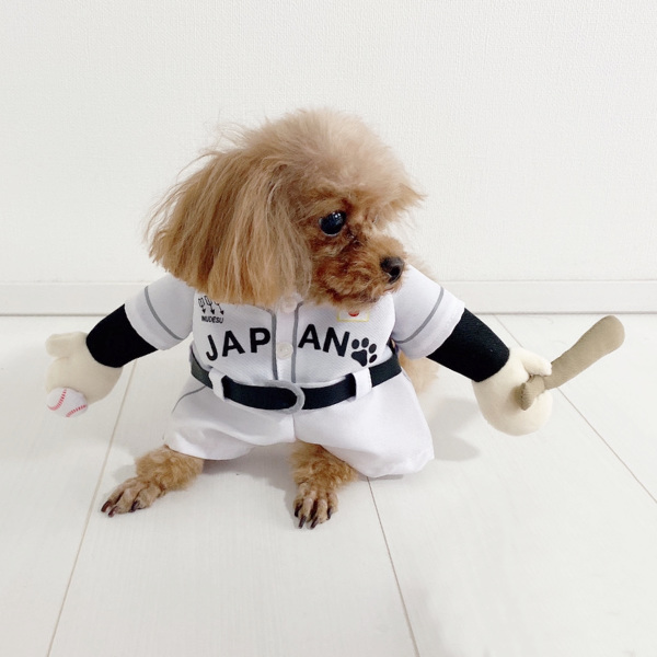 ペット 服 なりきり服 野球 Sサイズ （ ドッグウェア 犬服 ペット服