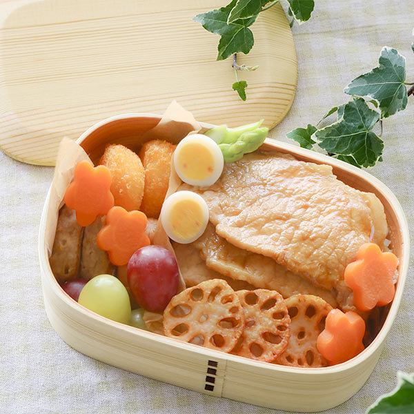 弁当箱 曲げわっぱ 1段 700ml 置蓋型 丸み四角一段弁当箱 （ 木製