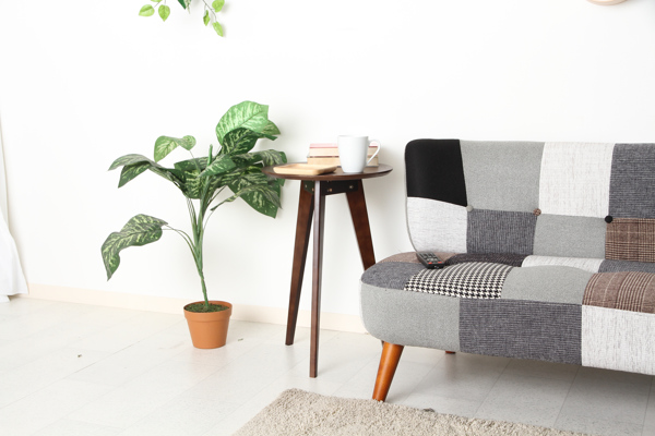 サイドテーブル 高さ60cm コーヒーテーブル 木製 天然木 円型 丸 テーブル （ ソファサイド ソファテーブル ベッドサイドテーブル ミニテーブル 丸テーブル ） | 不二貿易 | 18