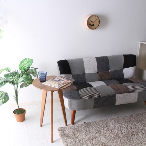 サイドテーブル 高さ60cm コーヒーテーブル 木製 天然木 円型 丸 テーブル （ ソファサイド ソファテーブル ベッドサイドテーブル ミニテーブル 丸テーブル ） | 不二貿易 | 06