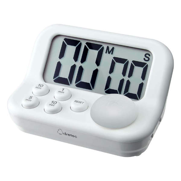 ドリテック 見やすい学習タイマー アラーム 消音 カウントアップ 長
