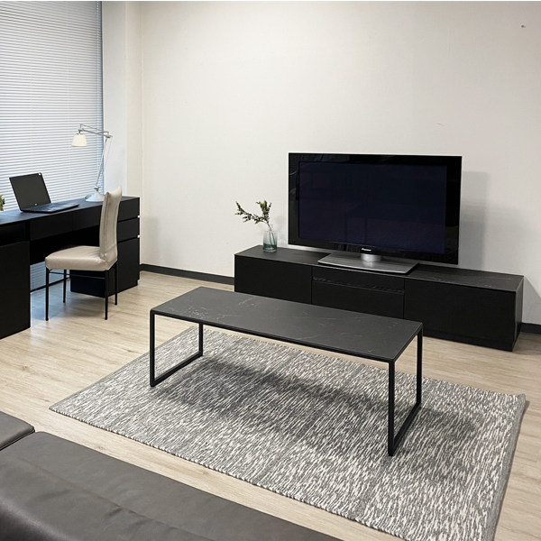 MKマエダ家具 テレビ台 ローボード スチール脚タイプ セラミック天板