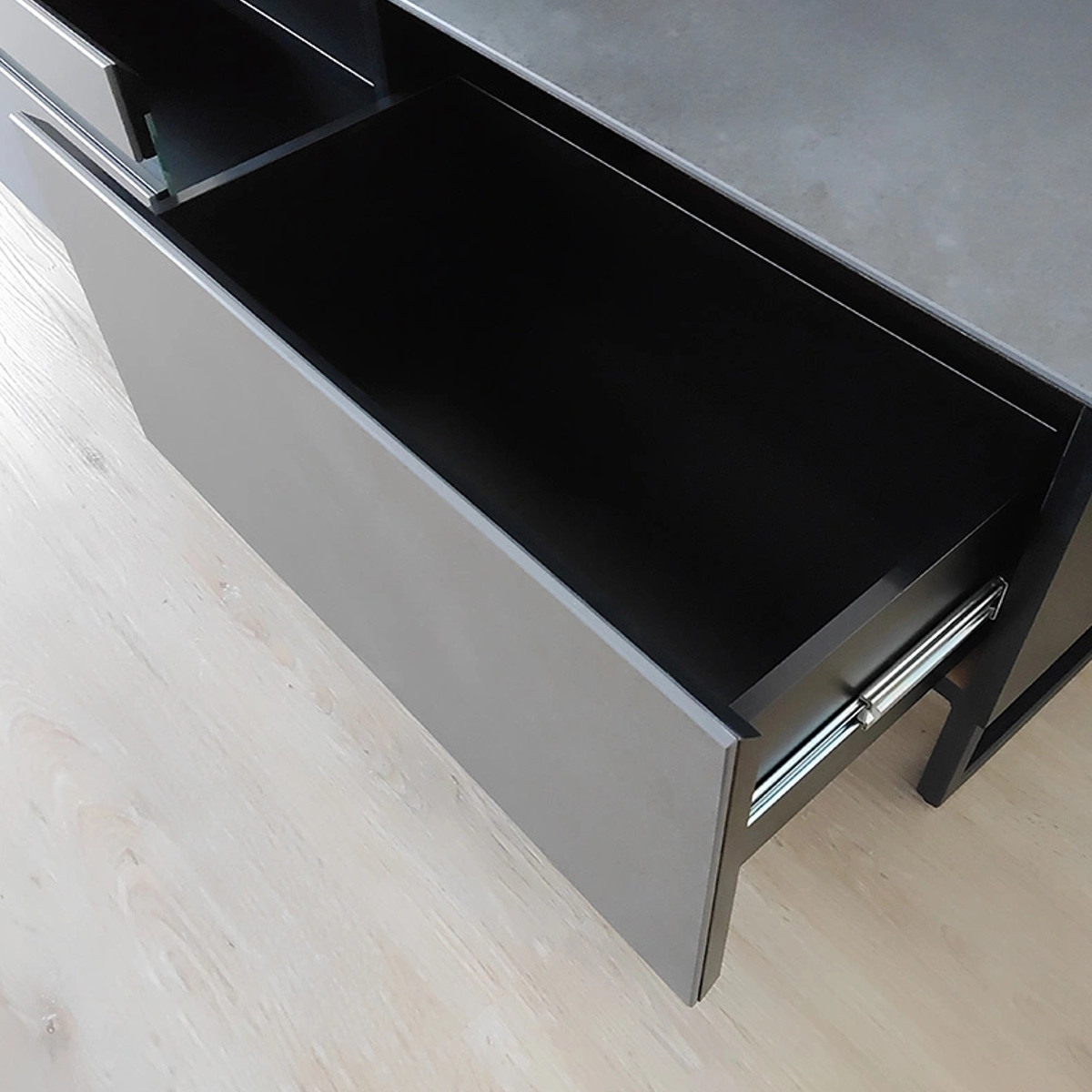 MKマエダ家具 テレビ台 ローボード スチール脚タイプ セラミック板