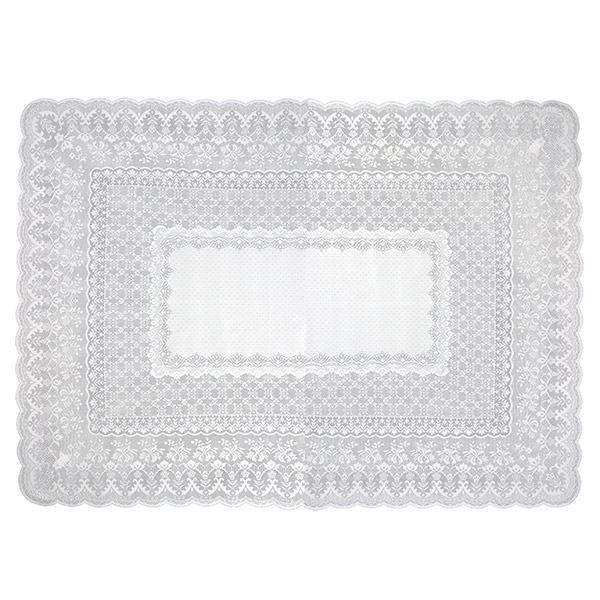 テーブルクロス 140×220cm 撥水加工 長方形 レース 日本製 （ テーブル