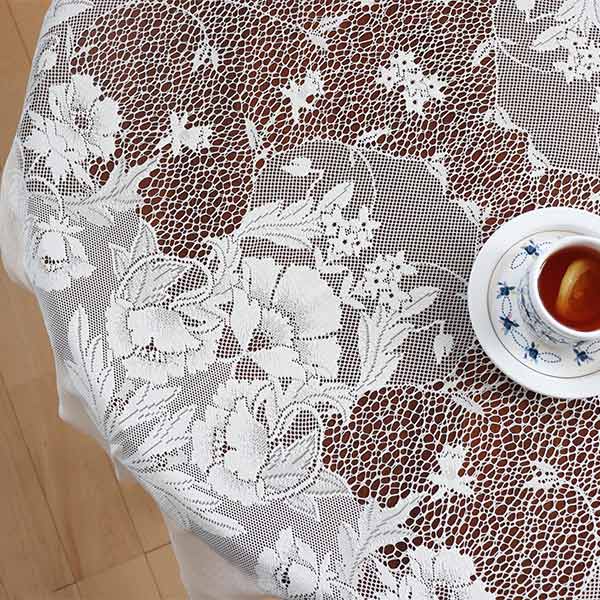 テーブルクロス 140×100cm 撥水加工 長方形 モリス柄 日本製