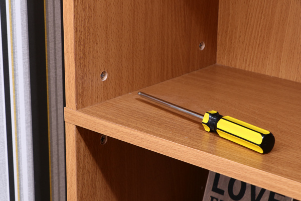 不二貿易（Fuji Boeki） 書棚 幅45cm 6段 大容量 可動棚4枚 多目的