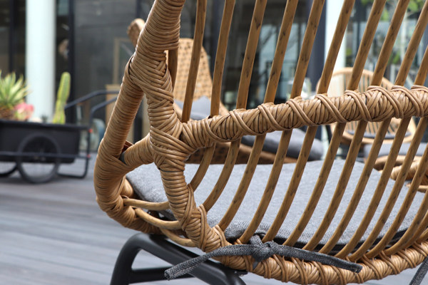 東馬（Tohma） チェア 座面高43cm ラタン風 籐家具風 オーバルチェア