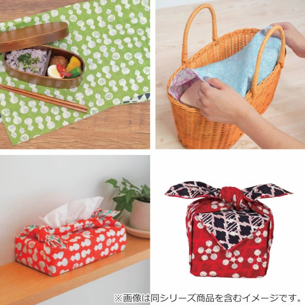 風呂敷 ランチクロス お弁当 50cm 中巾 京の両面おもてなし 椿