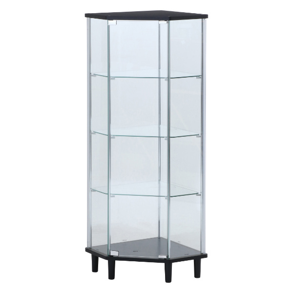 不二貿易（Fuji Boeki） コレクションケース 4段 コーナー型 ガラス