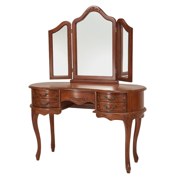 HAGiHARA（萩原） ドレッサー 幅115cm 猫脚 姫系 三面鏡 アンティーク