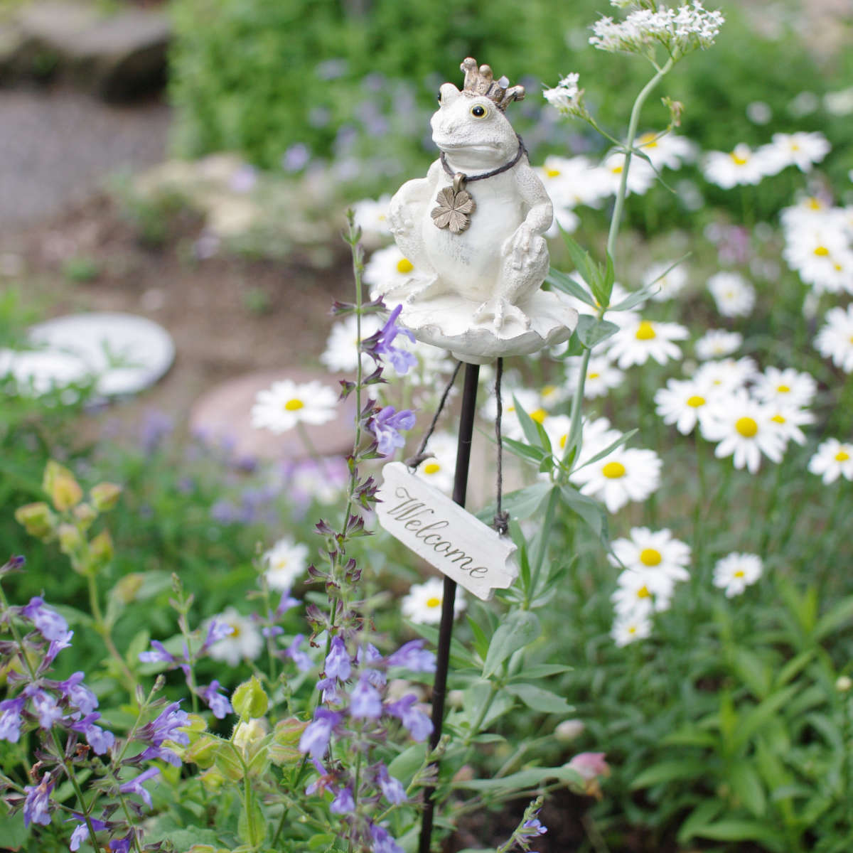 ガーデンピック オーナメント カエル 2段階調整 （ ガーデニング