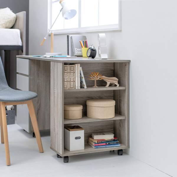 HAGiHARA（萩原） ロフトベッド 机付き 子供 システムベッド 収納