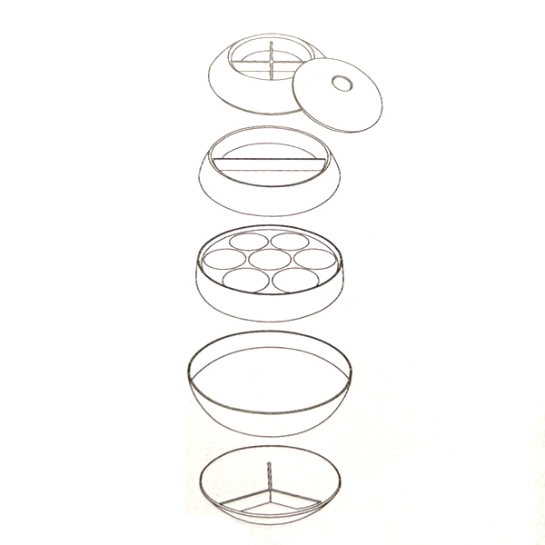 M.STYLE（エムスタイル） お重 5段 珠型御節五段重 大 M.STYLE URUSHI