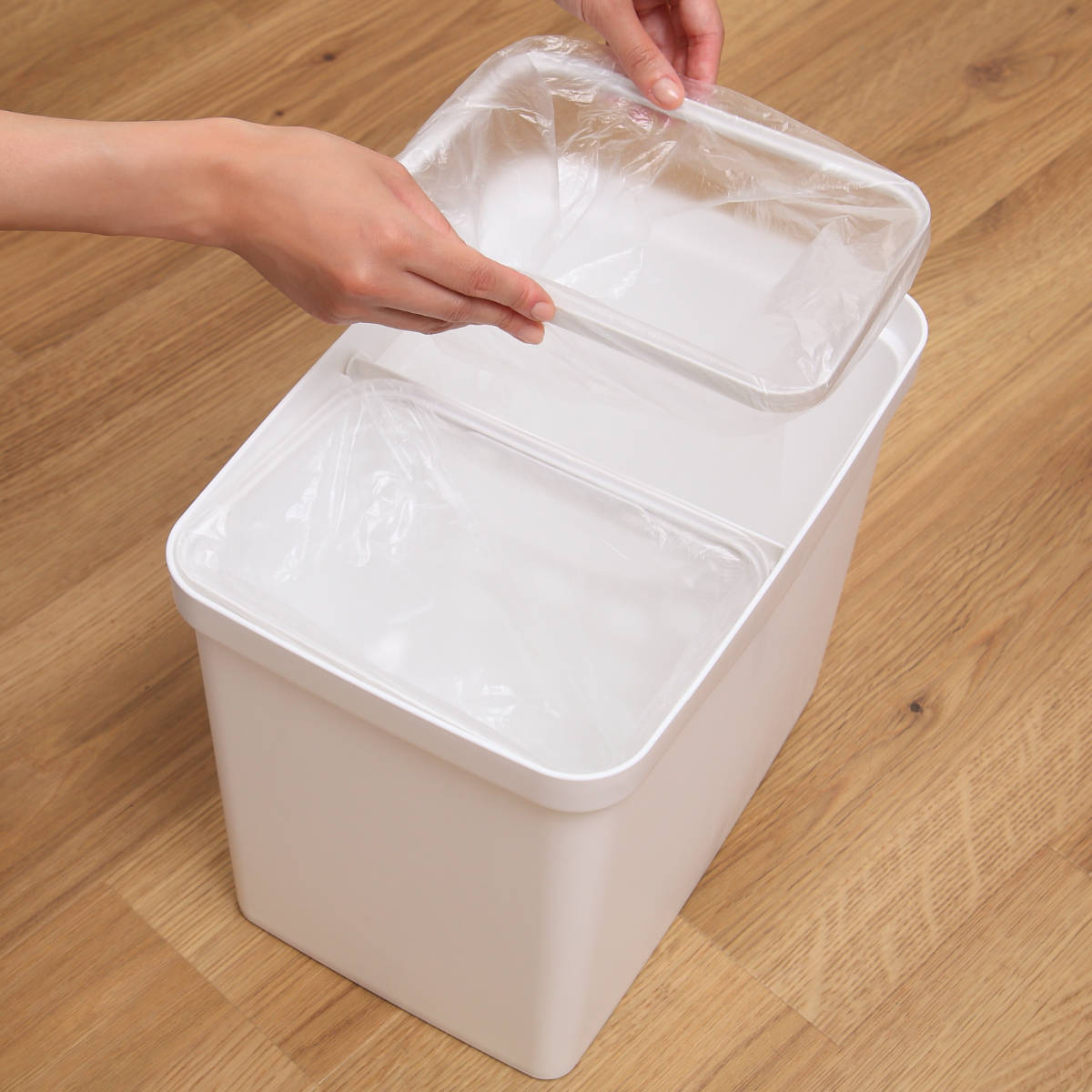 サンコープラスチック ゴミ箱 20L 分別 ふた付き スイング式 リビング