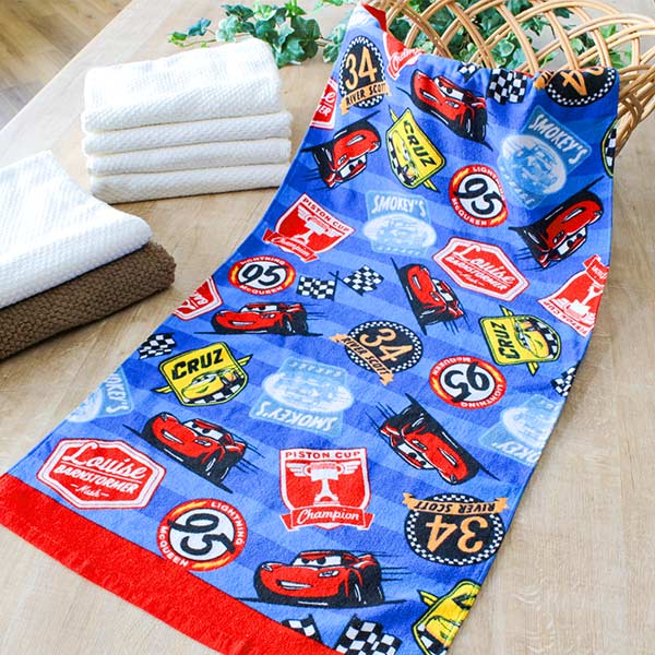 WDW50th バスタオル Disney（ディズニー） コンパクトバスタオル 50×100cm ムード カーズ
