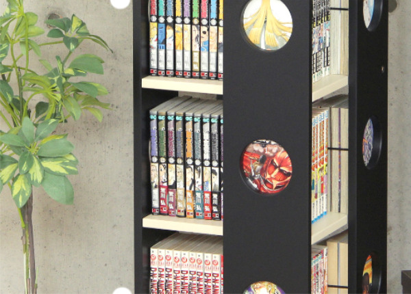 ホームテイスト（HOME taste） 回転コミックラック 幅34cm 7段 ブック