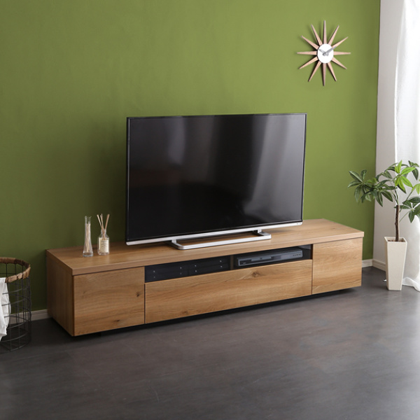 美品　テレビ台　日本製　木製 テレビ台 ローボード 幅180cm 木製 日本製 完成品 （ テレビボード TV