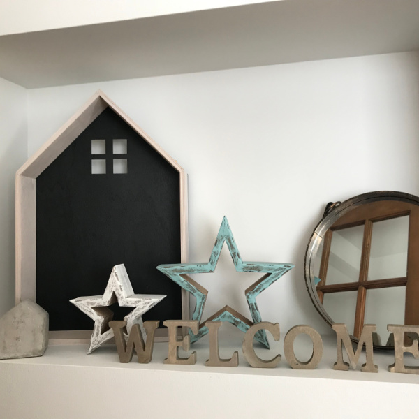 星 L ウッデンホロースター 木製 インテリア 置物 （ オブジェ 雑貨