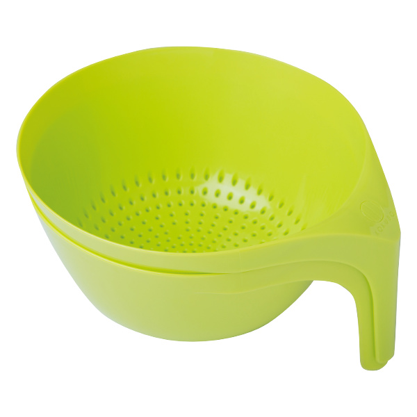 ボウル 穴開き ハンドル付 GLEAN コランダー （ 耐熱ザル 穴あき