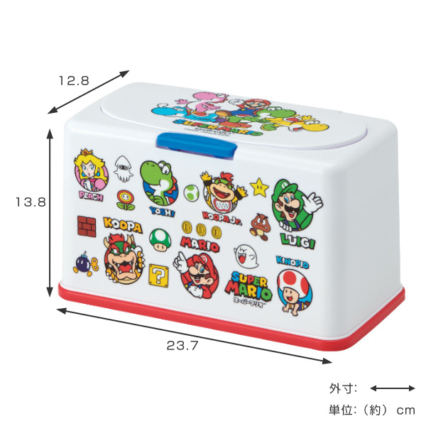 スケーター ティッシュストッカー スーパーマリオ ティッシュケース