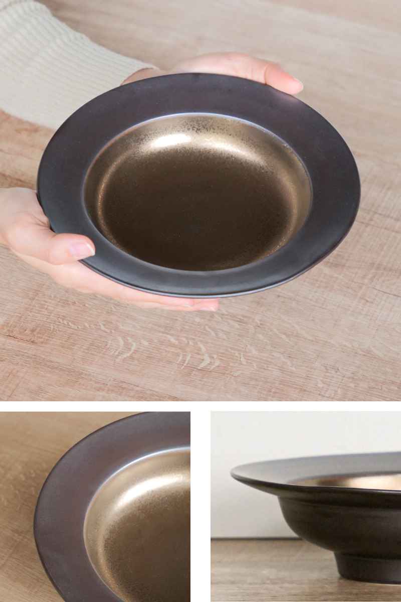 M.STYLE リムクーププレート 21.5cm 武蔵 磁器 美濃焼 （ 食器