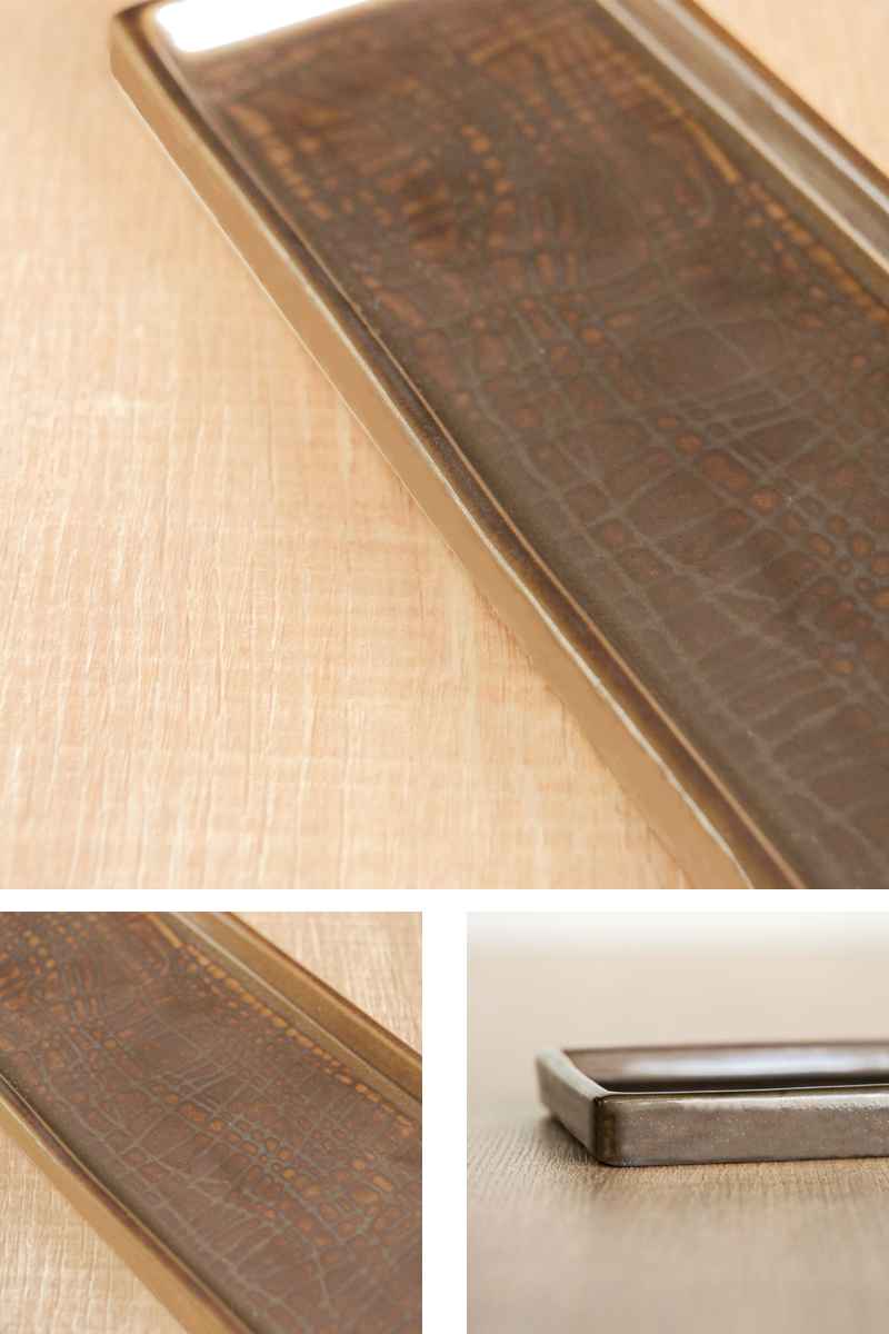 M.STYLE 長角皿 24cm 武蔵 磁器 美濃焼 （ 食器 和食器 日本製