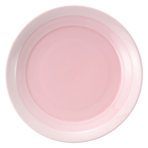 皿　大皿　プレート　ピンク プレート 28cm 隠れ窯 翠 ラウンドプレート 皿 食器 和食器 磁器 日本