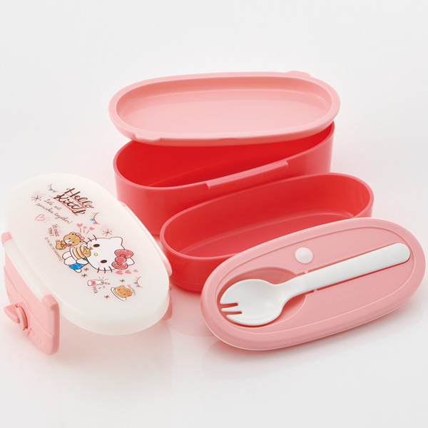 スケーター お弁当箱 2段 410ml ダブルロック ランチボックス ハロー