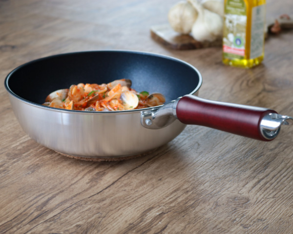 フライパン 22cm 深型 IH対応 軽量 フッ素加工 軽厚フェザーIH （ ih