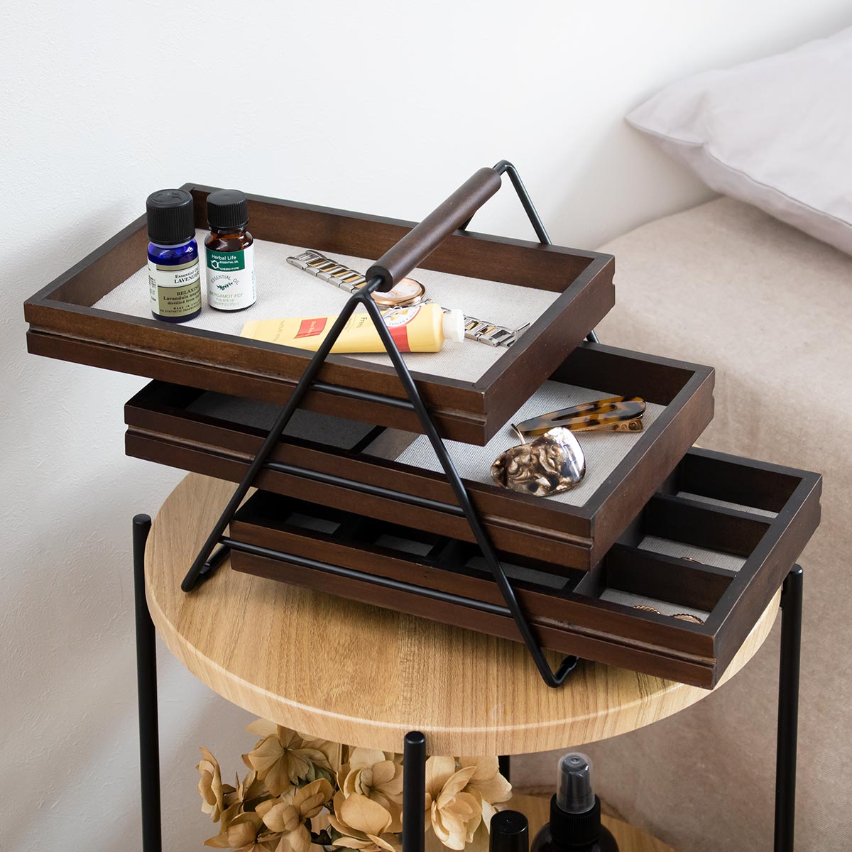 Umbra（アンブラ） ジュエリーボックス 3段 テラス ジュエリートレー