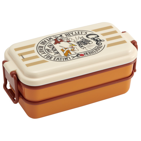 スケーター お弁当箱 2段 660ml ホーロー風 ランチボックス チップ