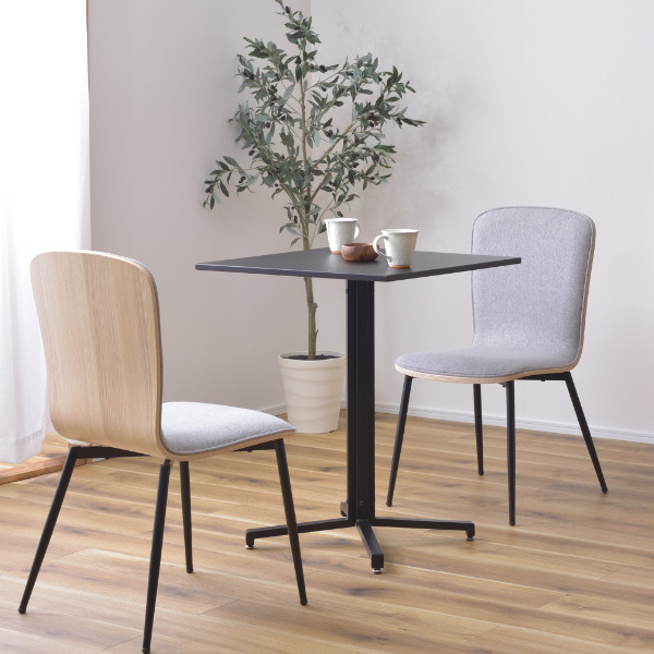 東谷 カフェテーブル 幅60cm スチール スクエア 正方形 テーブル