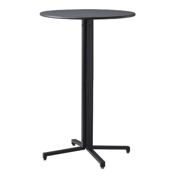 ハイテーブル 高さ93.5cm 幅60cm スチール 円形 丸 テーブル コンパクト 机 スタンディングテーブル （ バーテーブル カウンターテーブル ダイニングテーブル ）18