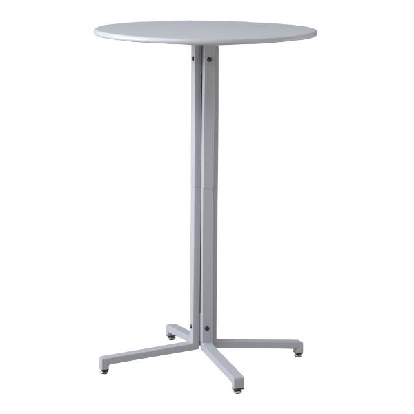 ハイテーブル 高さ93.5cm 幅60cm スチール 円形 丸 テーブル コンパクト 机 スタンディングテーブル （ バーテーブル カウンターテーブル ダイニングテーブル ）19