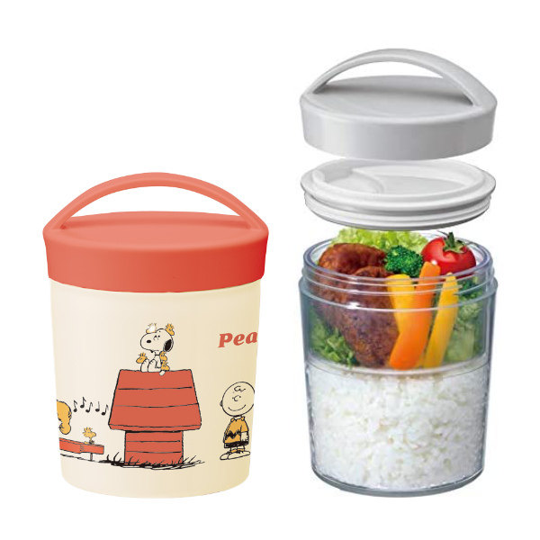 スケーター お弁当箱 2段 580ml カフェカップランチボックス