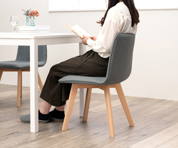 HAGiHARA（萩原） ダイニングチェア 2脚セット 座面高41cm チェア