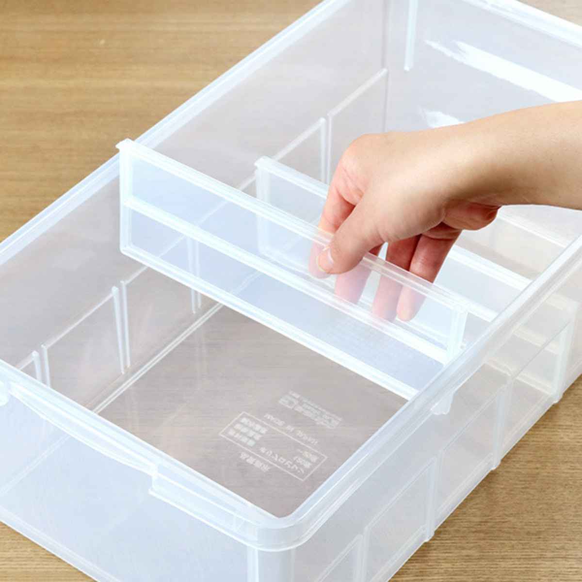 収納ボックス 幅25.9×奥行46.8×高さ16.9cm ビデオ＆ブックケース