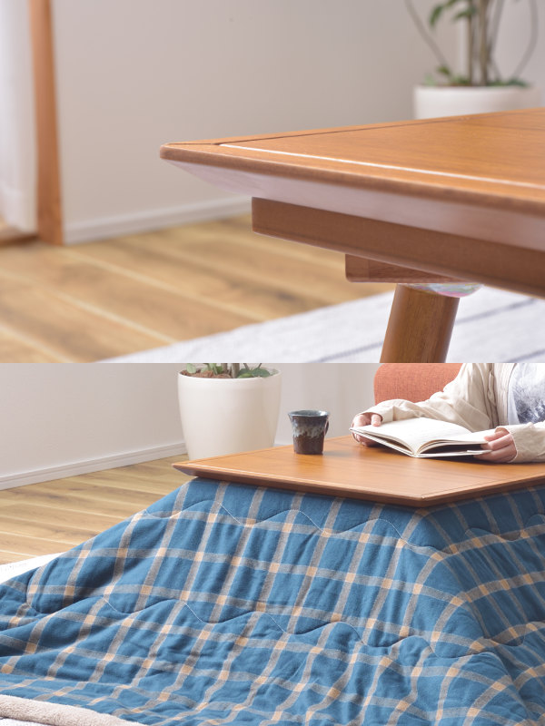 東谷 こたつ 幅60cm コンパクト コタツ テーブル 木製 天然木 小さい