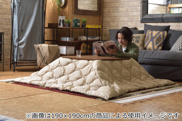 東谷 こたつ布団 190×230cm 薄掛け 長方形 撥水 収納 こたつ 布団
