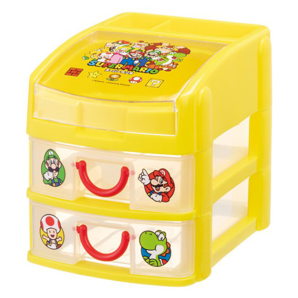 収納 ミニチェスト スーパーマリオ 道具 引き出し ボックス 小物収納 卓上収納 小物入れ ケース プラスチック マリオ インテリアパレットヤフー店 通販 Yahoo ショッピング