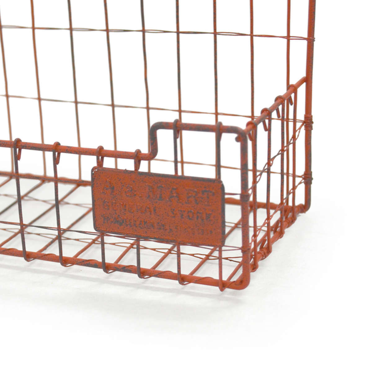 ガーデニング収納 プランター フラワースタンド レッドワイヤーラック