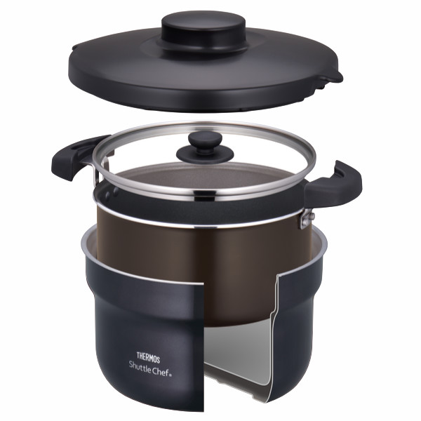 THERMOS（サーモス） シャトルシェフ 2.8L 保温調理鍋 IH対応 フッ素