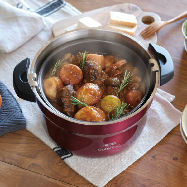 THERMOS（サーモス） シャトルシェフ 2.8L 保温調理鍋 IH対応 フッ素