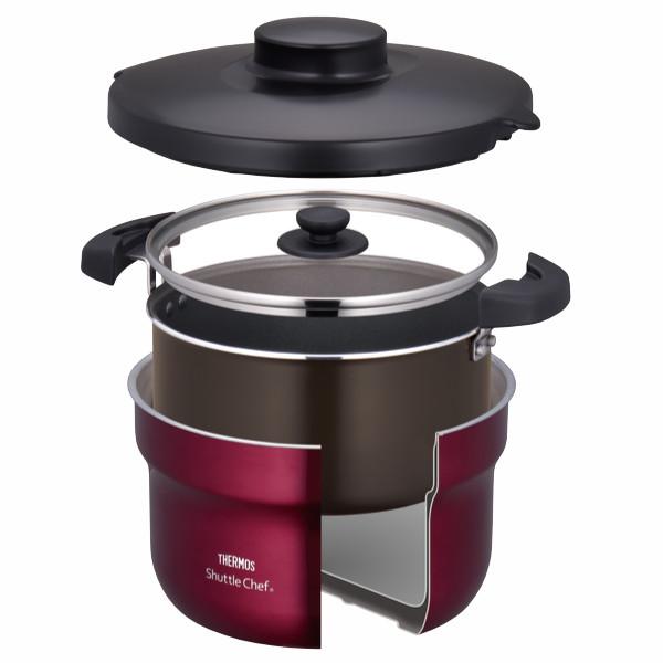 THERMOS（サーモス） シャトルシェフ 2.8L 保温調理鍋 IH対応 フッ素